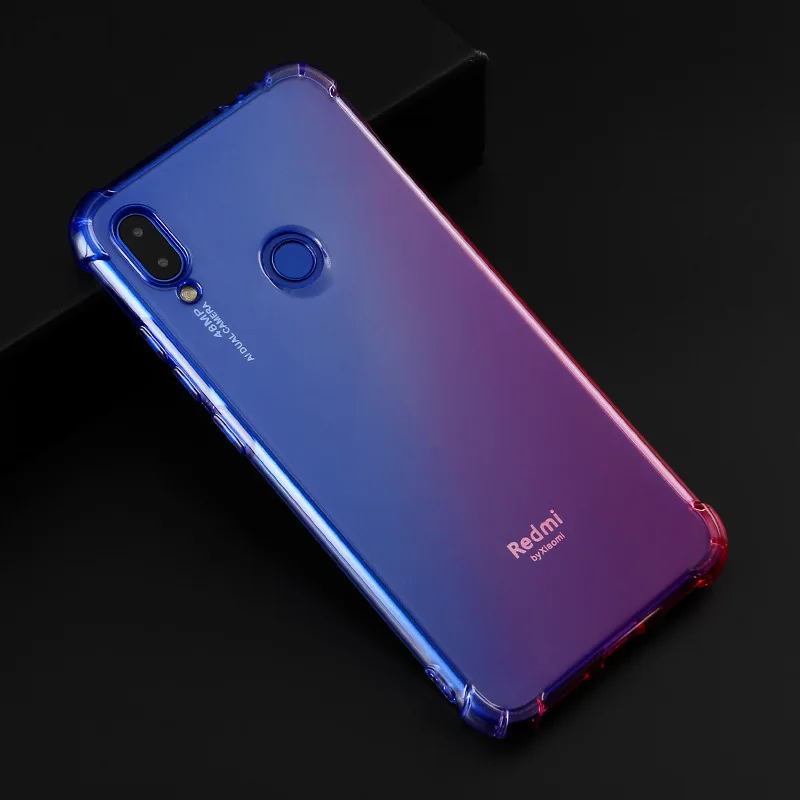 Xiaomi Redmi Note 7 Case Cover Color Gradual Change TPU Phone Cases for 8 Pro Mi 9 Se CC9 CC9e Go |