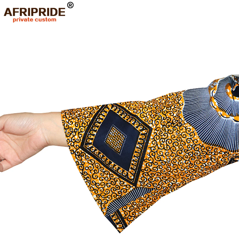 AFRIPRIDE осенний Африканский женский костюм из двух предметов топ с коротким