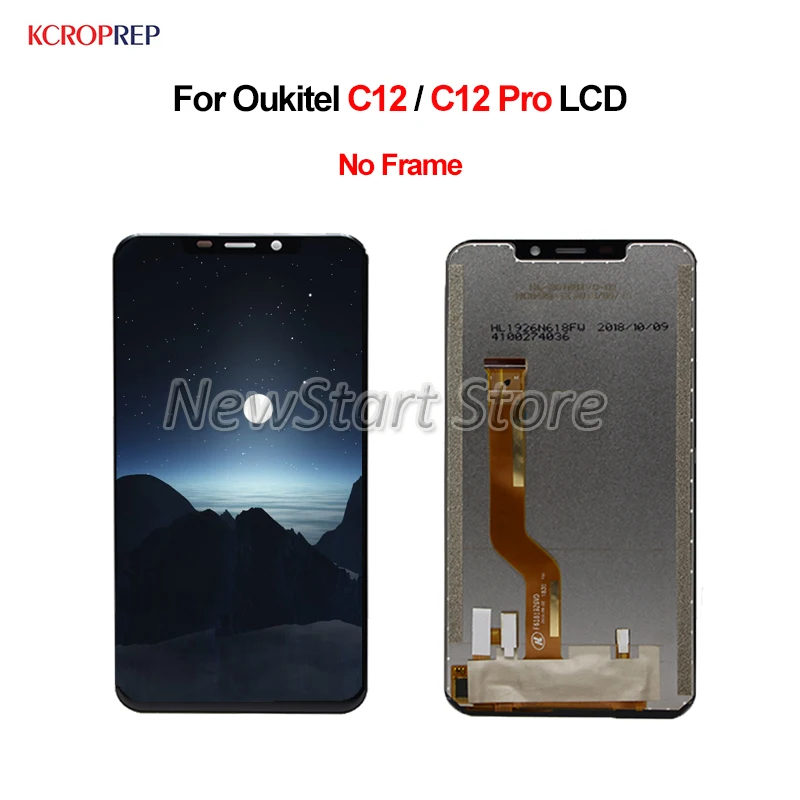 ЖК дисплей для Oukitel C12 Pro кодирующий преобразователь сенсорного экрана в сборе