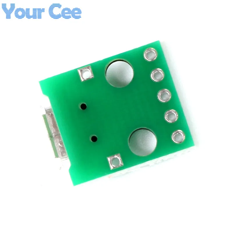 50 шт. микро USB DIP адаптер 5pin гнездовой разъем конвертер печатной платы типа в pinboard 2