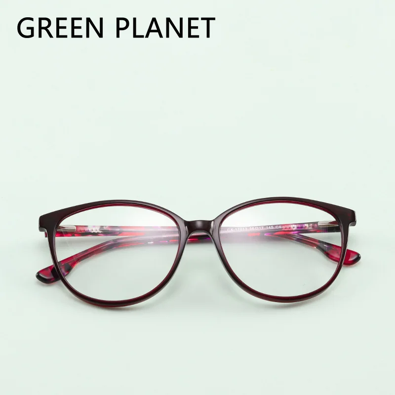 Women Transparent Round Spectacles Prescription Goggles Female Grade Designer Slingshot Hinge Corrective Glasses#CX-17013 |