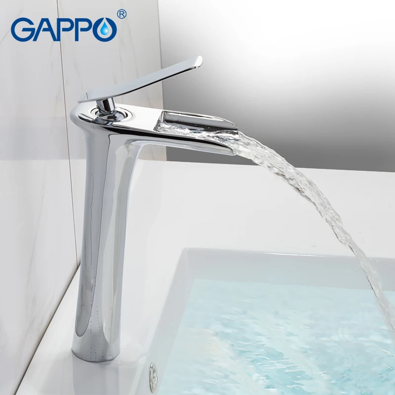 GAPPO смесители для раковины водопад кран для раковины смеситель для раковины краны для раковины на бортике краны для воды для ванной комнаты Смесители для воды
