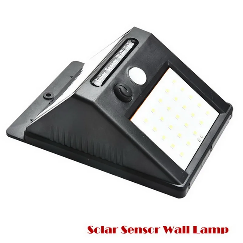 Светодиодный светильник на солнечной батарее с датчиком движения PIR настенный 20