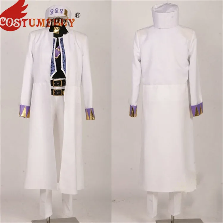 

CostumeBuy JoJo's Bizarre Adventure Stardust Crusaders Kujo Jotaro Cosplay Costume Suit Halloween Carnival Full Set Custom Made