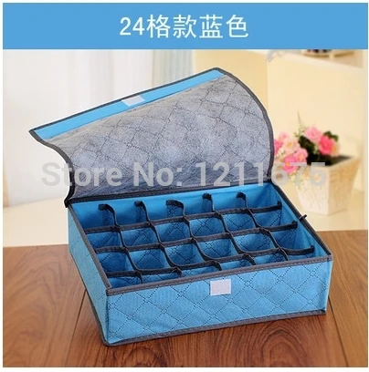 

Fashion Solid Color Foldable Fabric Storage Foldable With 24 cells