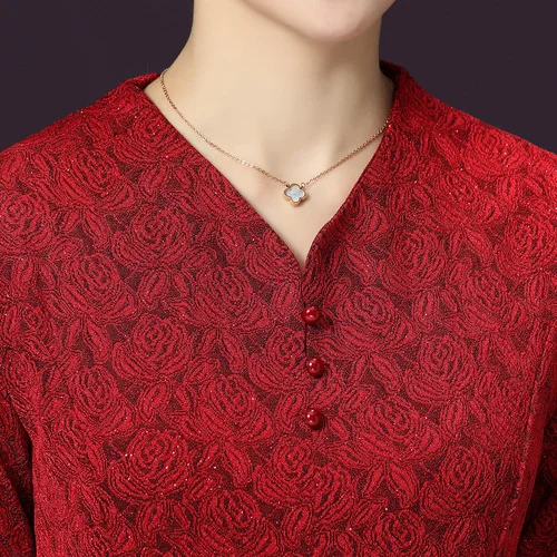 Осеннее Свадебное женское платье Новый стиль зимниеv-образным вырезом Xxxxxl