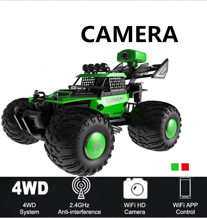 2.4 ГГц 4WD RC DIY сборки автомобиля FPV 480 P Камера Wi Fi Car App Управление независимая