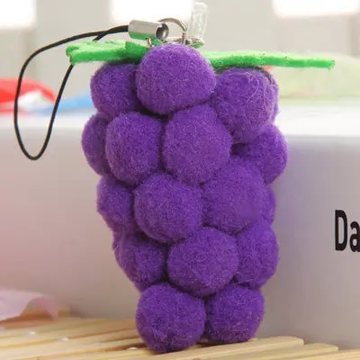 17grape 3D модельной pine apple кукла подвеска для детская кроватка best ребенка развивающие игрушки Подарок детская фрукты овощи - Цвет: 17grape