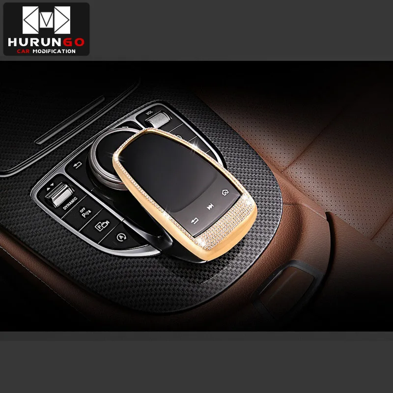 B Для Mercedes Benz центральная консоль мышь сенсорная крышка подходит для Mercedes Benz C/E/S/V/GLC/GLE класс стайлинга автомобилей - Название цвета: B