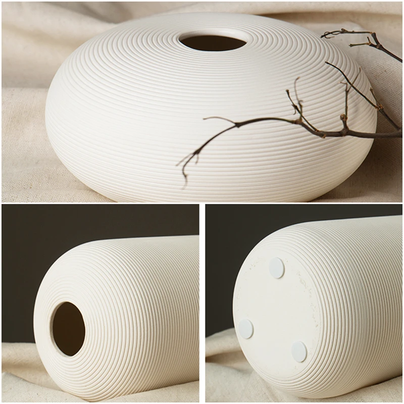 New Porcelain Creativity Simple-Modern Style White Vases Ceramic Tabletop for Wedding Home Decoration Chinese Jingdezhen | Дом и сад