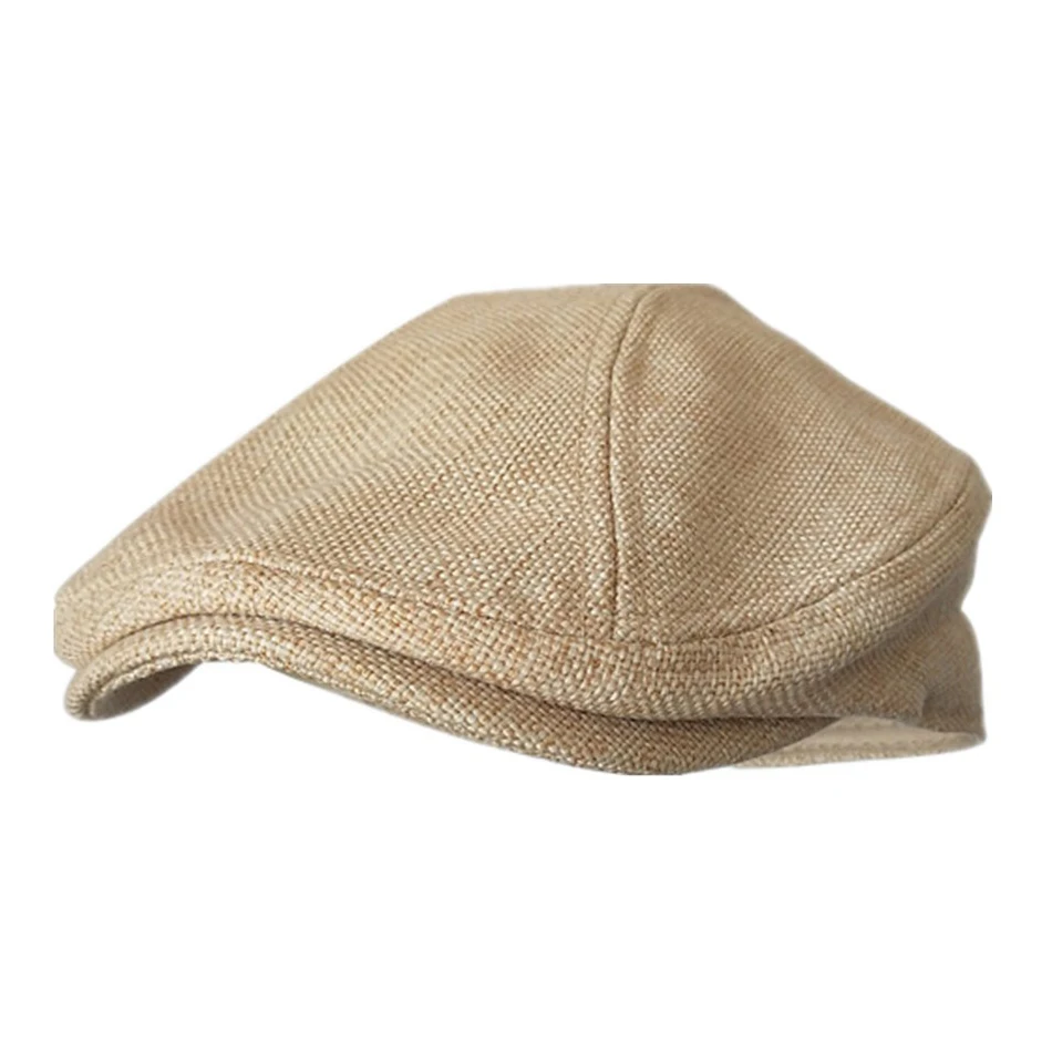 Beige BUTTERMERE, мужские береты, серый, хлопок, лен, плоская кепка, мужская, одноцветная, облегающая, летняя, Ретро стиль, для вождения, шапка Duckbill, брендовая, обычная, Гэтсби, плюща, шапка - Цвет: Beige