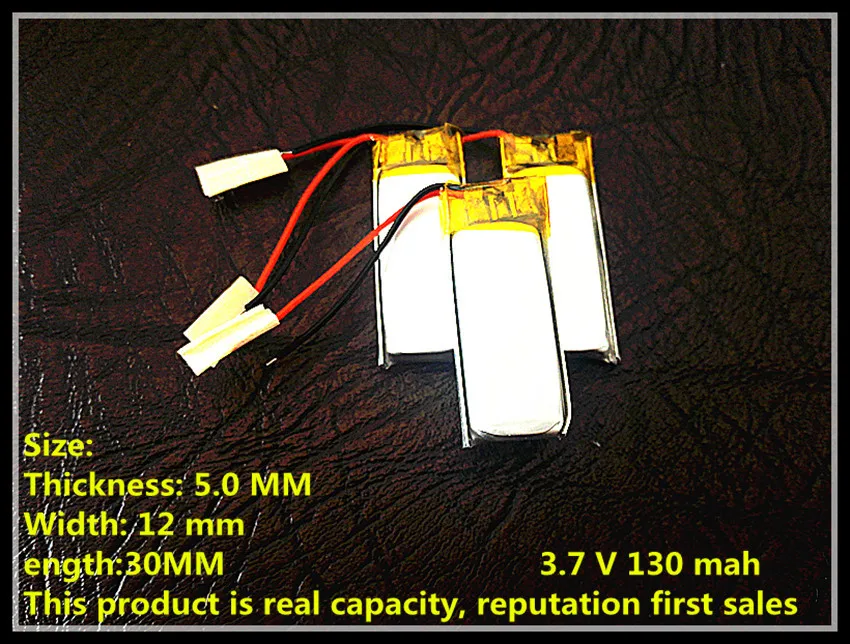 3.7 В литий-полимерная батарея 501230 130 мАч камера самописец bluetooth беспроводная мышь