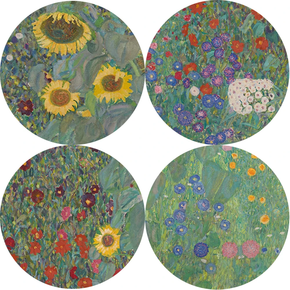 Известная Картина на холсте Gustav Klimt, репродукции, сельскохозяйственный сад с подсолнухами, Художественная печать на холсте, настенные декоративные картины для дома