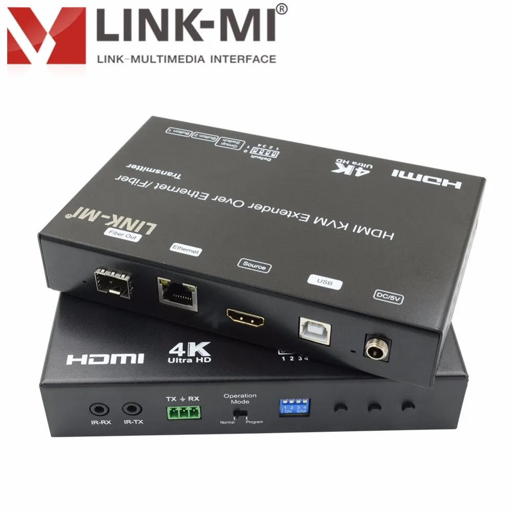 LINK MI EX37 HDMI удлинитель 120 м USB KVM over IP hdmi Fiber 4K 60 км (одна модель) RS232 Max 8x16