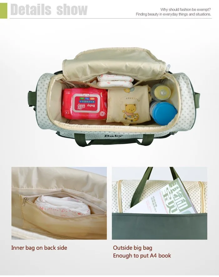 Новый дизайн 3 цвета сумки для детских подгузников мам брендовые дорожные