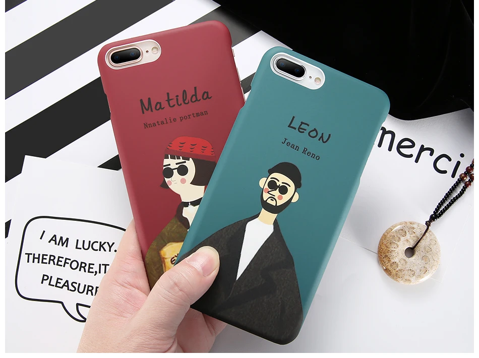KISSCASE чехол для пары Killer Leon для iPhone 5 5S SE X XS Max XR чехол для iPhone X 6 6 S 7 8 Plus жесткая матовая поверхность из поликарбоната чехол на айфон 7 чехол на айфон 6 s Чехол для телефона Trend пары