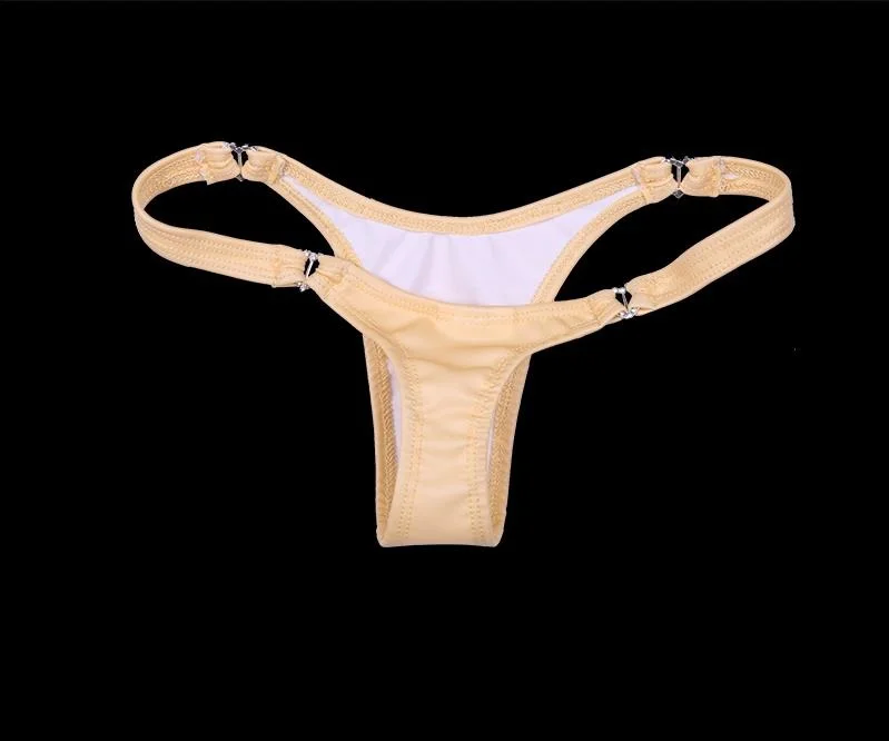 Для женщин леди низкая талия искусственная кожа T Shorts Sexy миниатюрное нижнее белье