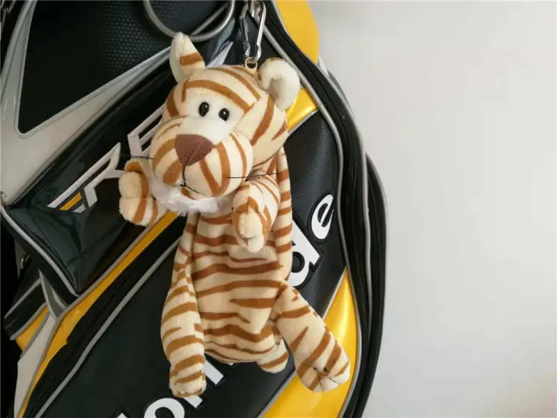 tiger 02 Новые маленькие сумки на молнии для мячей для гольфа, можно упаковать 5-7 штук, мячи для гольфа, тройники, маркеры для ключей, забавные мультяшные животные, сумки для гольфа, многофункциональные - Цвет: tiger 02