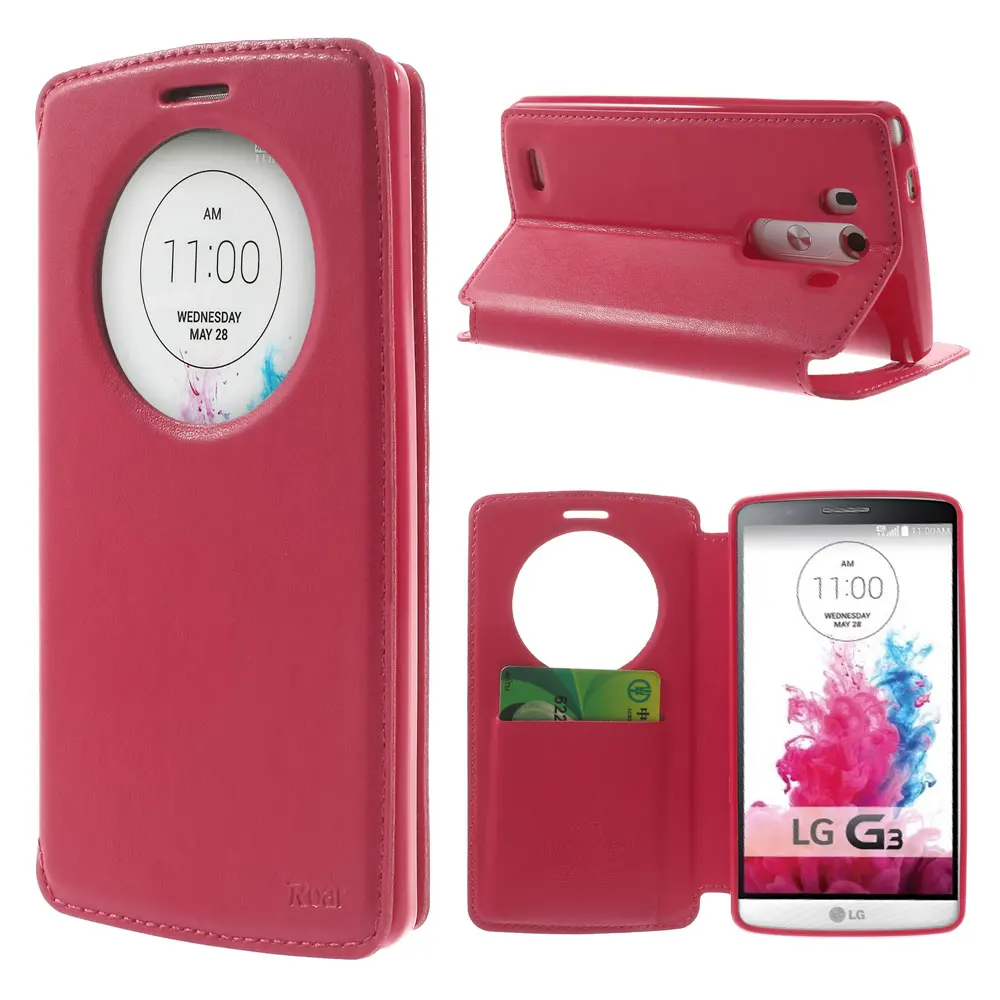Для LG G3 кожаный чехол рев Кореи (Roar Korea) благородная Quick Circle флип для D850 D855 LS990