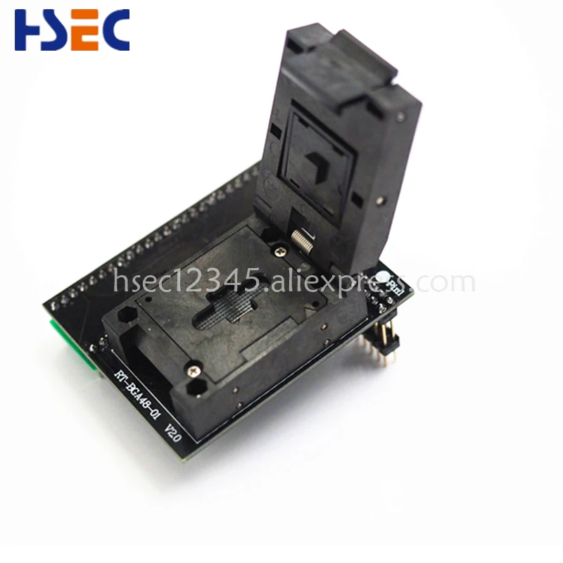 BGA48 адаптер RT-BGA48-01 V2.0 разъем MX29GL640 S29GL064N ни Выкл-lineReading и запись для RT809H emmc Программирование NAND Flash