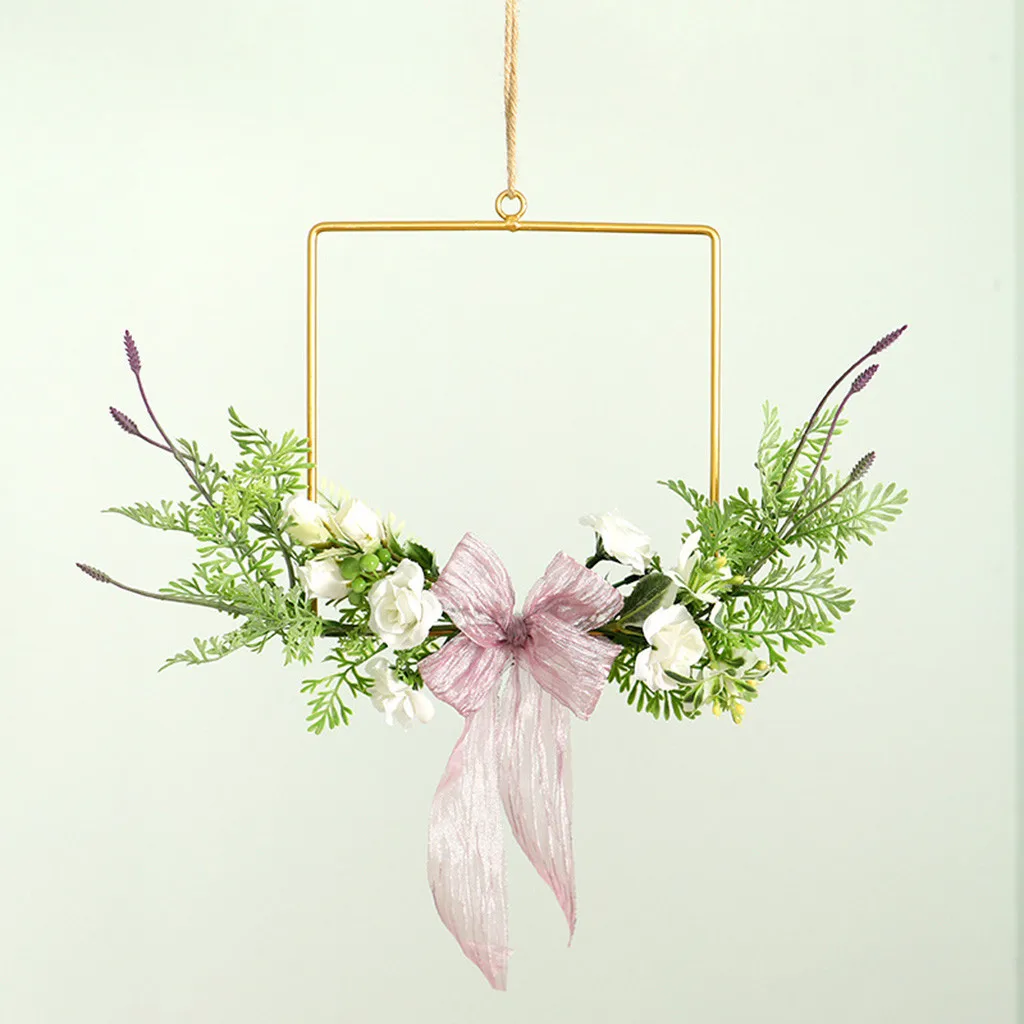 Свадебная гирлянда из искусственного железа настенное украшение с цветами розы