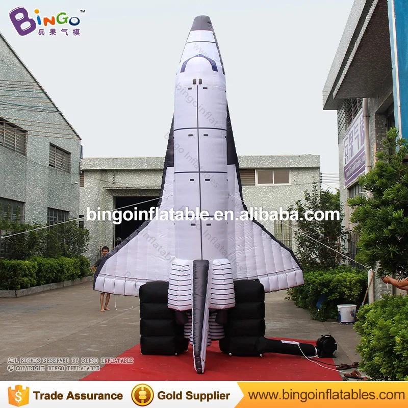 

Free Delivery 5 Meters high giant inflatable space shuttle replica advertising type blow up plane model for decoration toys