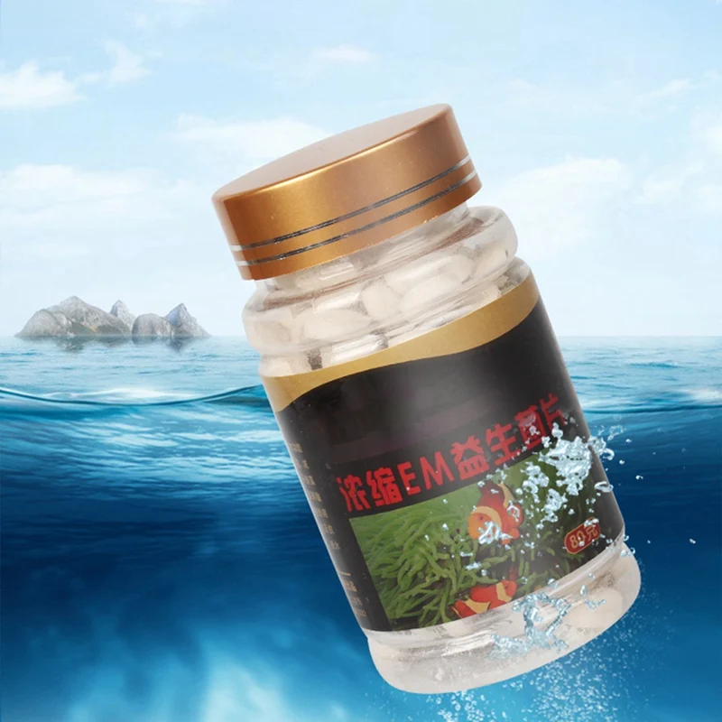 

80g/Bottle Bacteria Capsule For Fish Tank Pond Cleaning Water Probiotics Bio-Nitrobacteria Capsule For Aquarium Water Cleaning