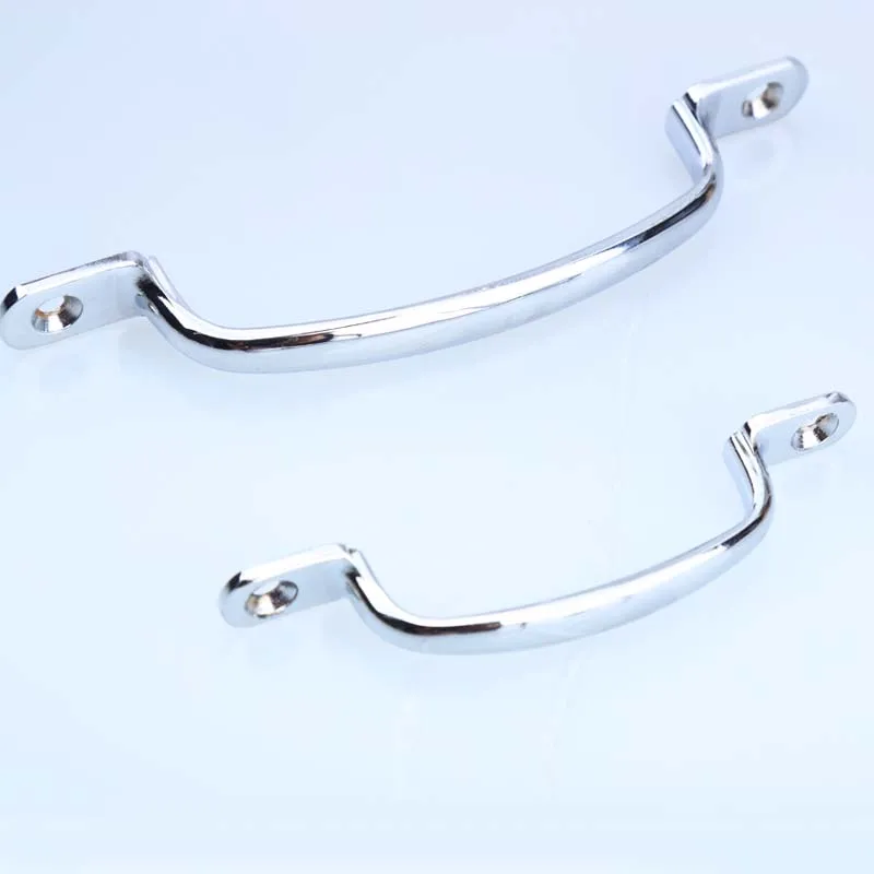 Современная простая яркая хромированная разворачивающаяся ручка для шкафа с