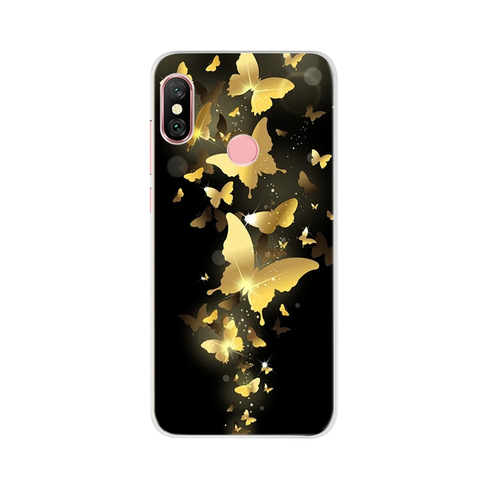 Мягкий чехол из ТПУ для Xiaomi Redmi Note 6 Note6 Pro Силиконовый Модный задней панели