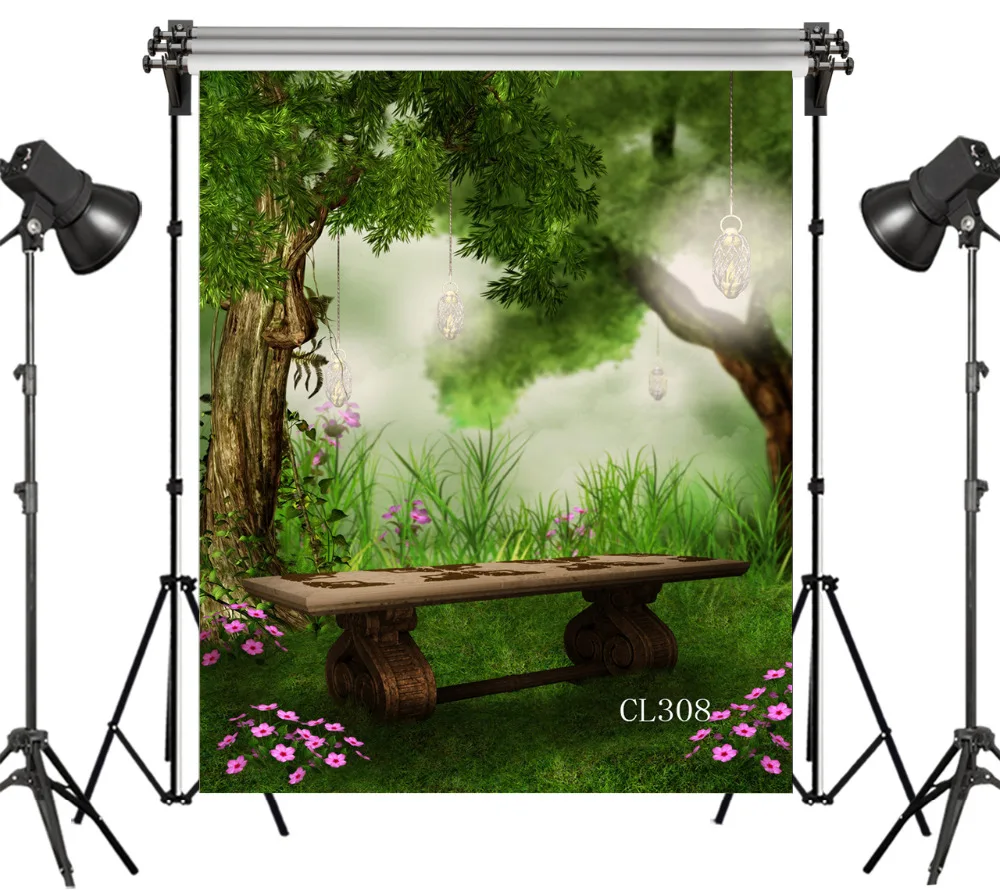 Фантастический Фотофон для студийной фотосъемки со скамейкой Детские