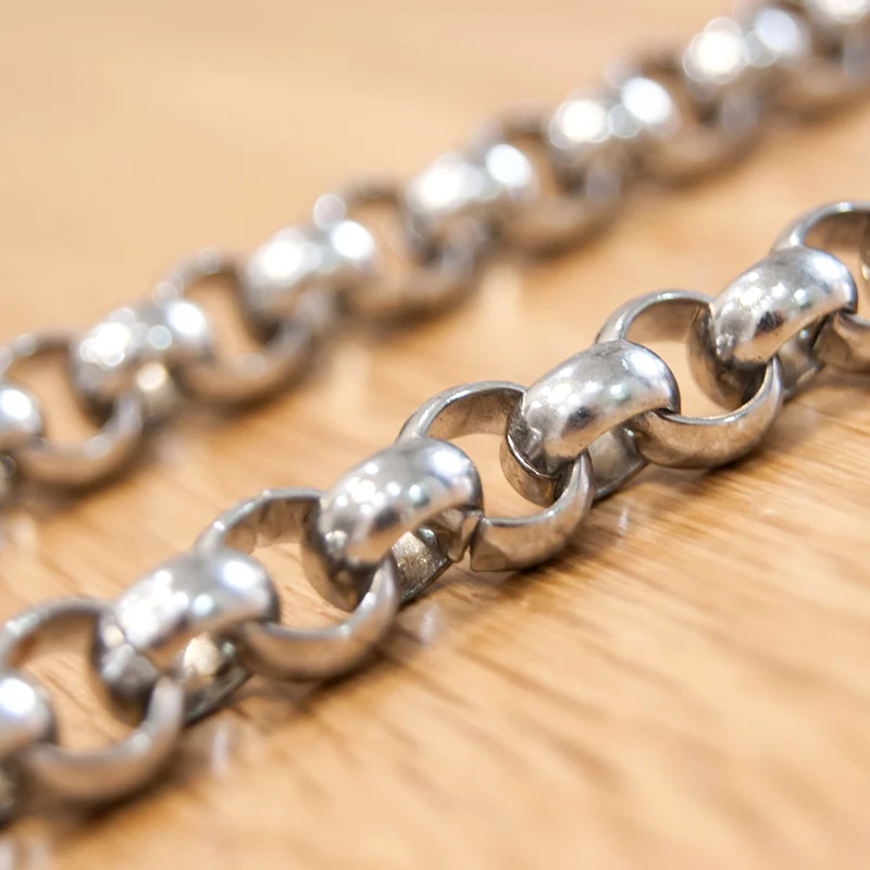 Мужская массивная цепочка из нержавеющей стали распродажа в метре без застежки 10