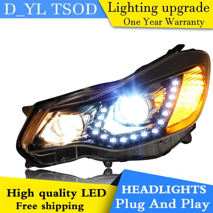 Стайлинга автомобилей головной светильник s для Subaru XV 2012 2015 светодиодный