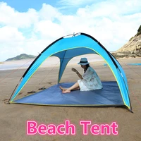 beach tent 210210130cm sun shade fishing shelter portable tents quick open summer anti uv family tent simple built not auto
