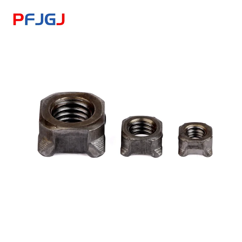 Peng Fa M4/M5/M6/M8/M10/M12 Тип B железо натуральный цвет Квадратная сварочная гайка четыре угла сварочная Гайка Квадратная точечная сварочная гайка