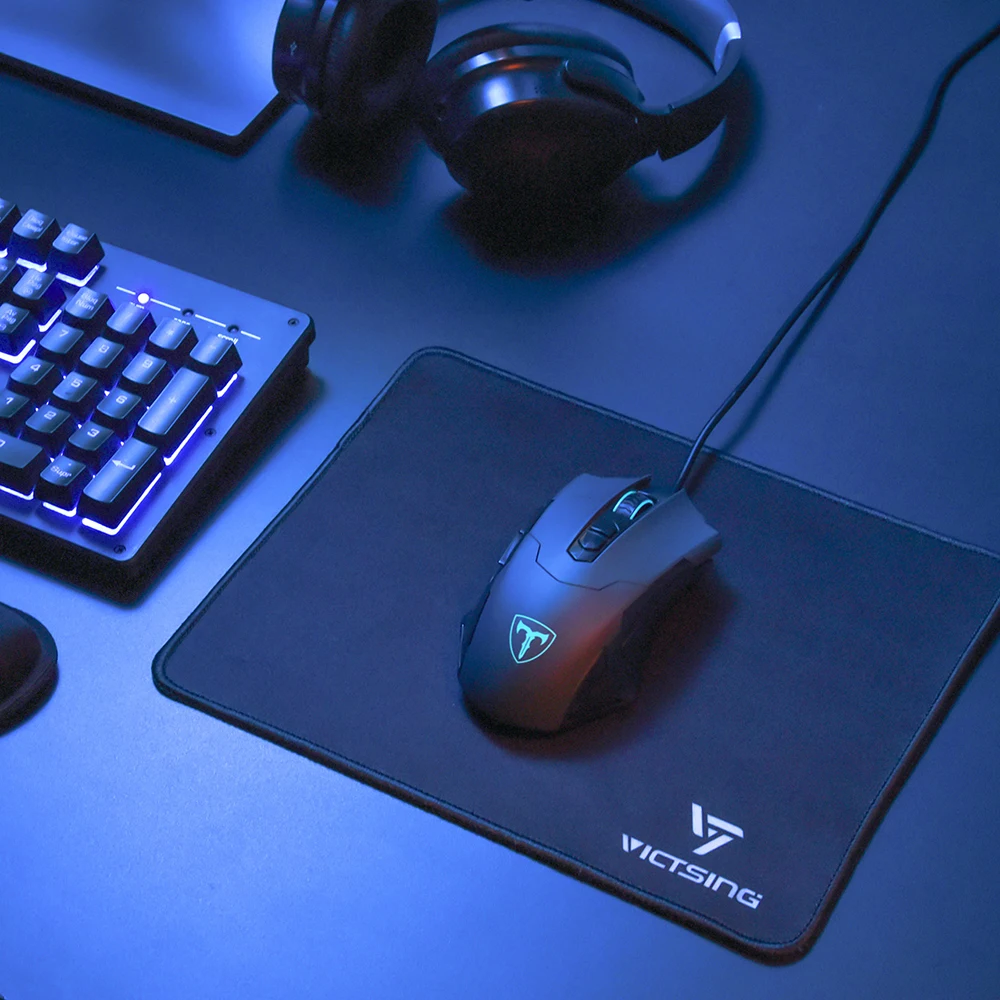 Коврик для мыши VicTsing Gaming с прошитыми краями коврик текстурированной