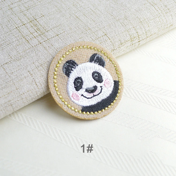 Изящные модные нашивки с изображением панды кота кролика для одежды аппликации