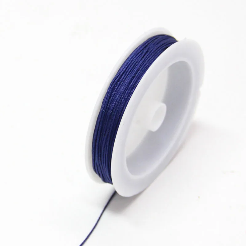 13 navy blue Твердые цветные Струны для браслета изготовление ручной работы плетеная веревка DIY ремесла Материал Поставки оптом Прямая - Цвет: 13 navy blue