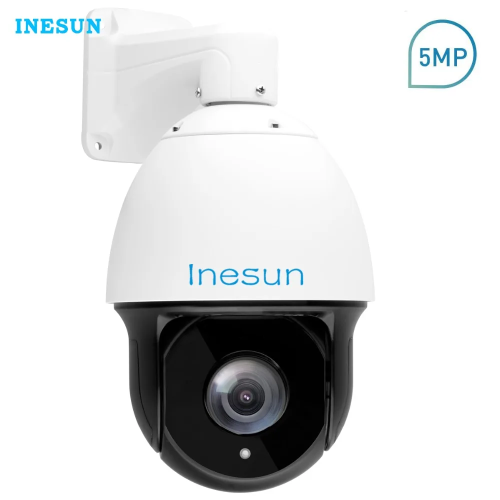 Inesun наружная IP PTZ камера безопасности 5MP супер HD 2592X1944 30X зум 395ft ночное видение IP66