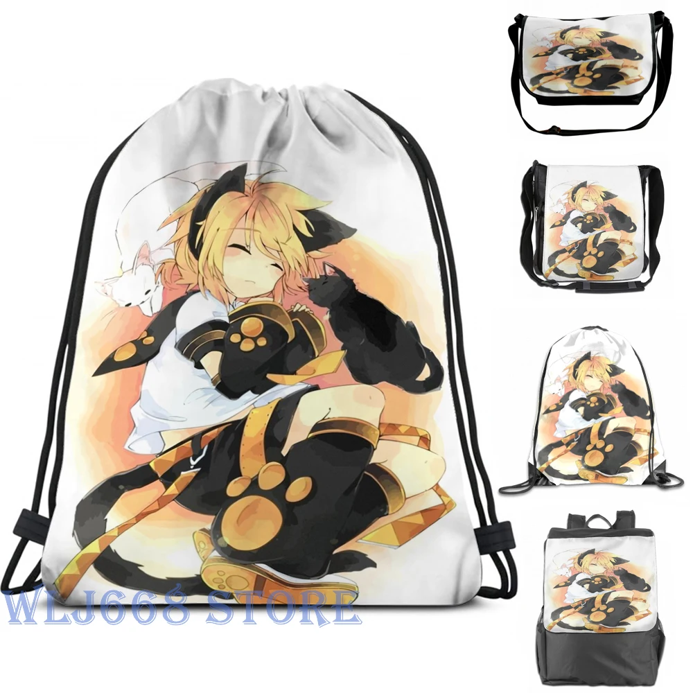 Забавные сумки через плечо с графическим принтом для женщин Kagamine Len рюкзак на