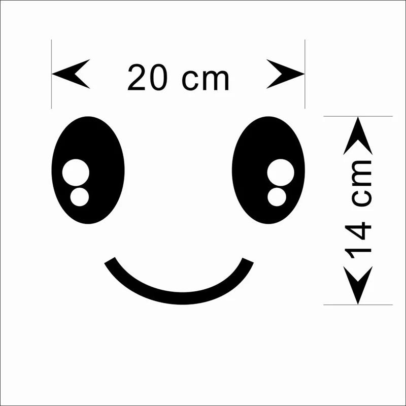 Бесплатная доставка наклейки на унитаз Улыбка глаз украшение для дома