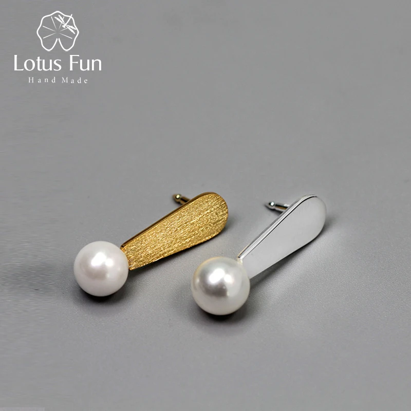 Lotus Fun Настоящее серебро 925 пробы ручная работа дизайнерские изящные ювелирные