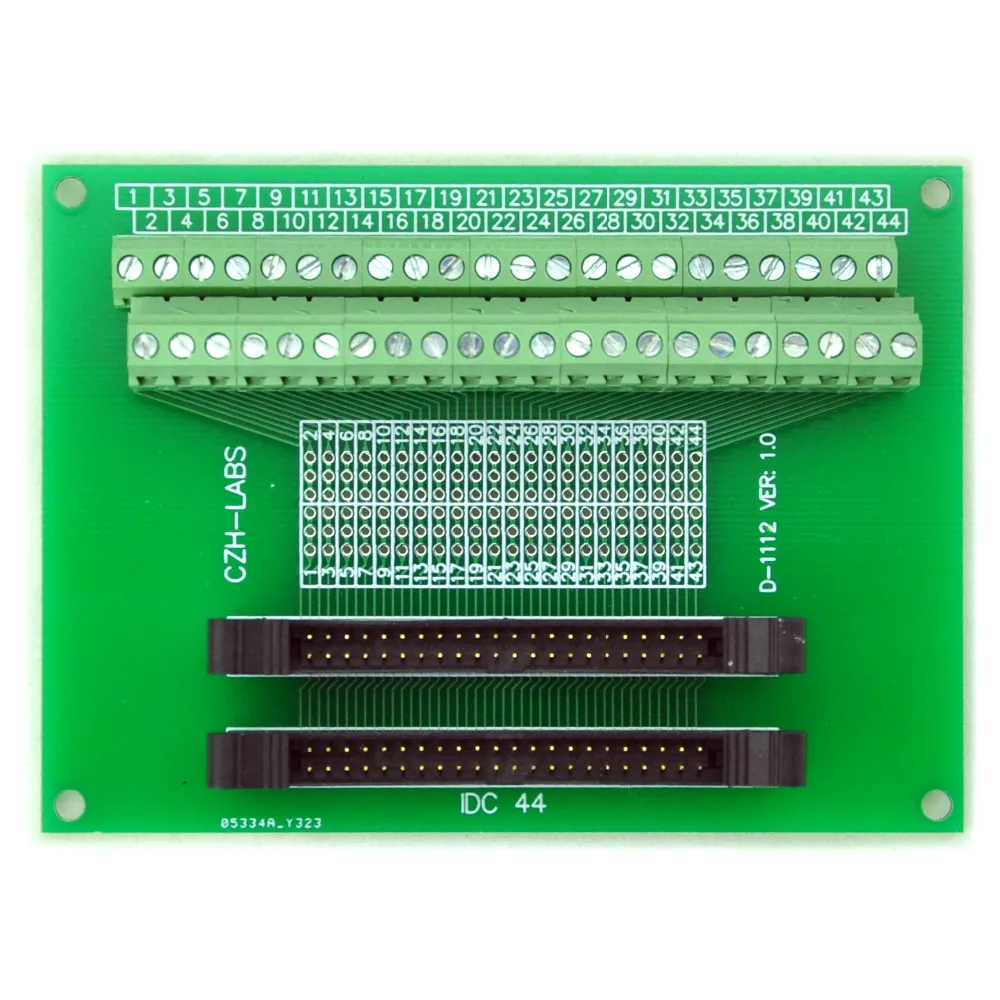 DIN рейка крепление IDC-44 2x22pins 2 0 мм двойной разъем для мужчин Интерфейс модуль. |