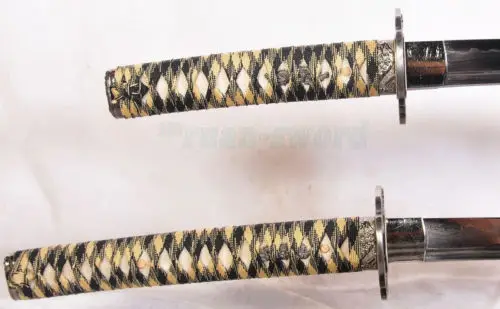Глиняный закаленный складной стальной японский семейный набор (Katana + Wakizashi) | Дом и