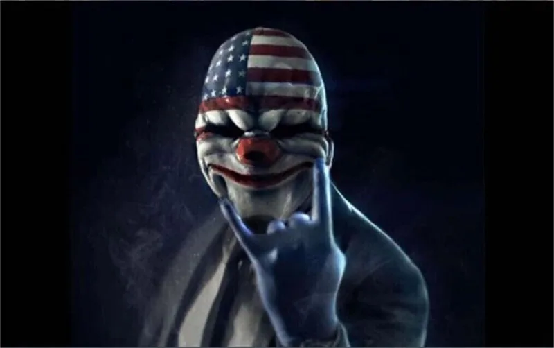 Креативная маска Payday ПВХ маска Далласа волк цепи Косплей хокстона Хэллоуин ужас Клоун Маска оплата день Хэллоуин Вечерние Маски HFA50