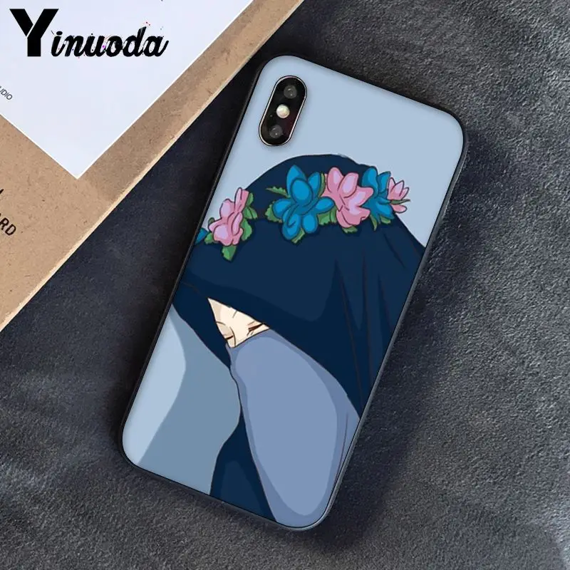 Yinuoda Мусульманский Исламский мультфильм девушка протектор чехол для телефона