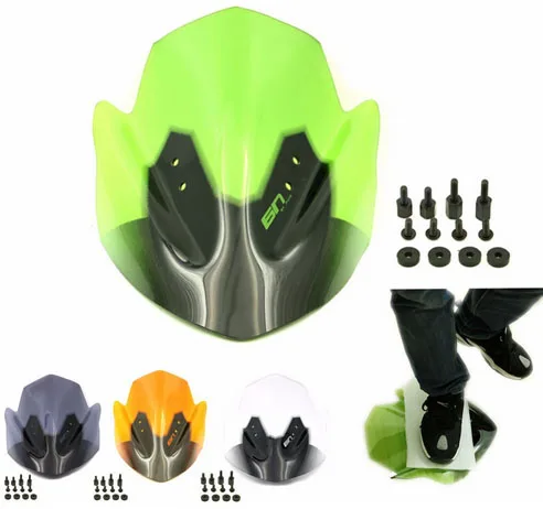 Ветрозащитный лобовое стекло для Kawasaki ER6N ER 6N 2012 2013 2014 12 13 14 гонщиков с
