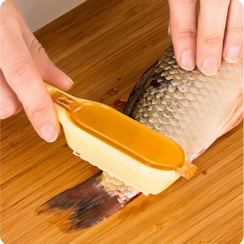 1 шт. пластиковый инструмент для чистки рыбных чешуек нож выскабливания