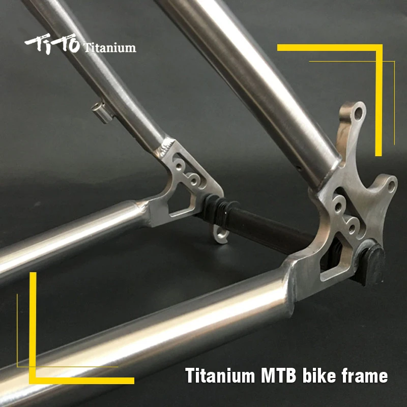 Бесплатная доставка! Тито titanium mountain велосипедная Рама 650B 26 '✧ 5'' 34 Глава