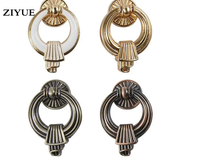 

Ручки из цинкового сплава с одним отверстием для шкафа, двери шкафа, ящика, мебели, 2 шт./лот