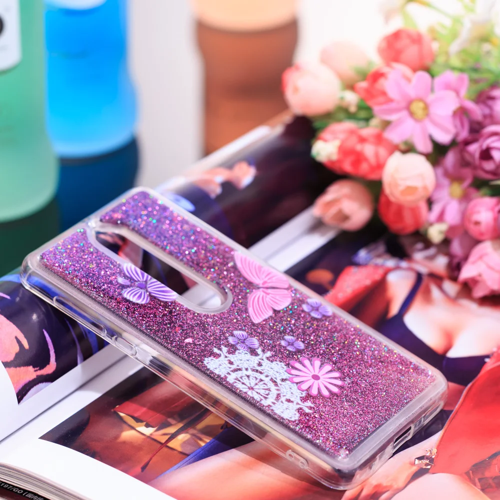 Шикарный чехол для Nokia 6 1 мягкий силиконовый с блестками Nokia6.1 61 TA 1043 1016 1045 милый